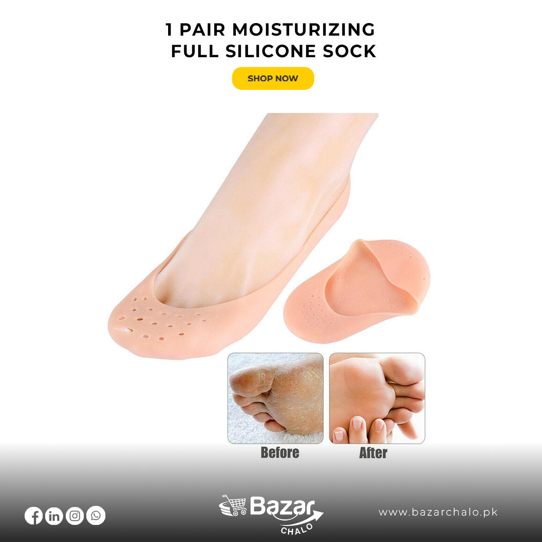 Anti-Crack Full Length Silicone Moisturizing Socks