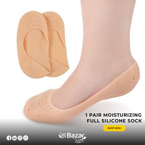 Anti-Crack Full Length Silicone Moisturizing Socks