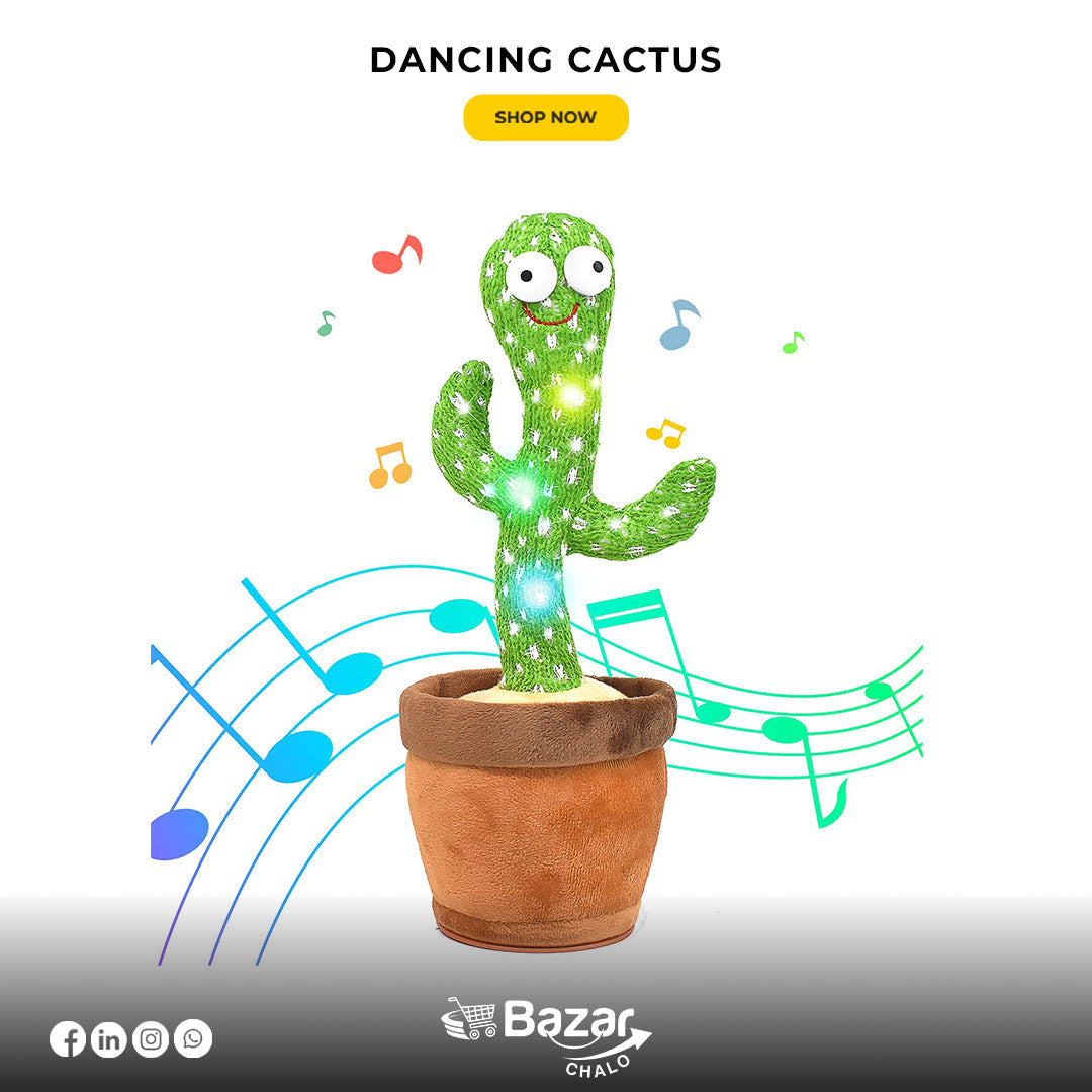 Cute Dancing and Talking Cactus Toy for children