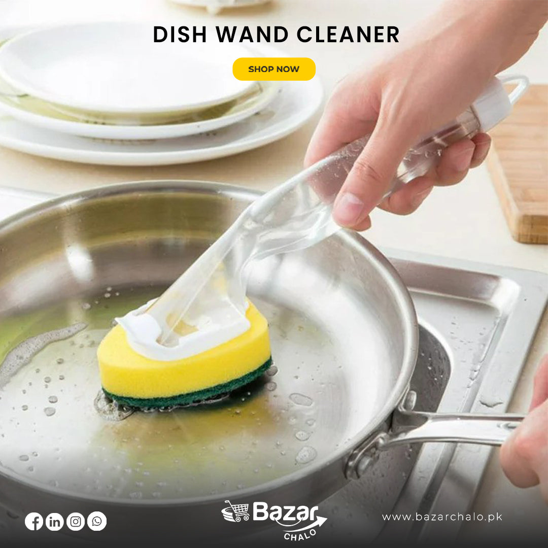 Easy Clean Dish Wand For Washing Cookware And Utensils