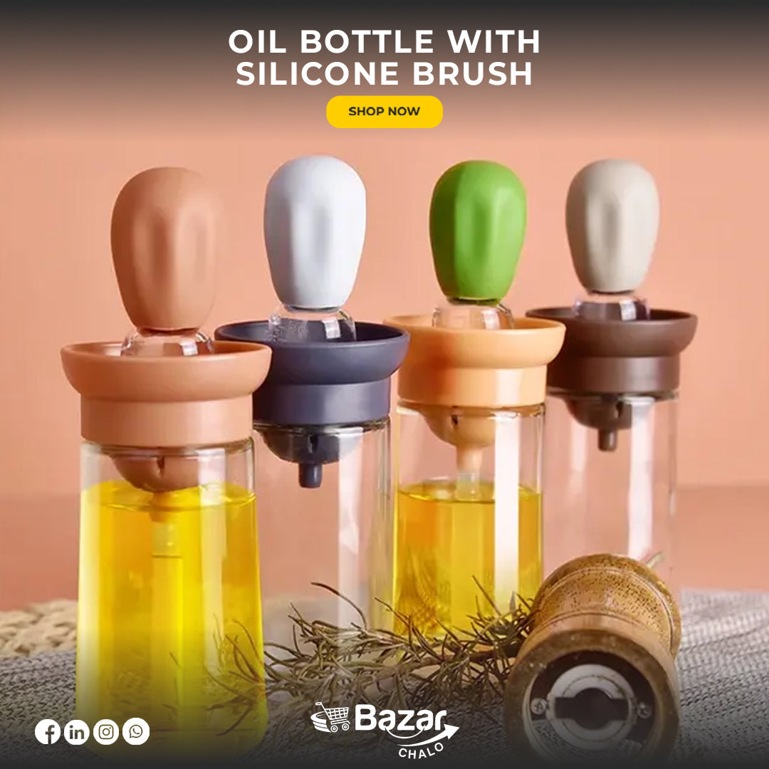 Silicone Brush Oil Bottle | Convenient and Mess-Free Cooking