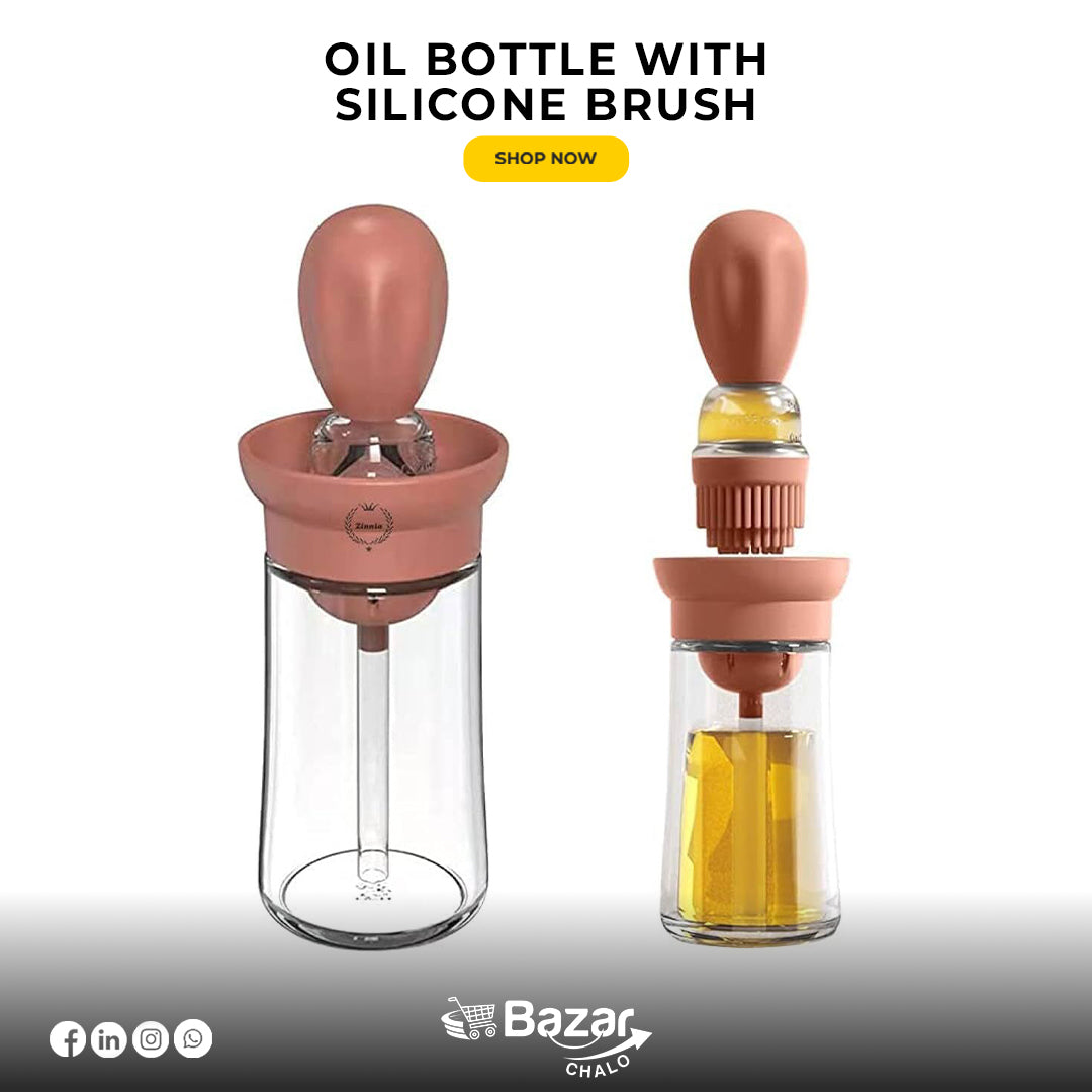 Silicone Brush Oil Bottle | Convenient and Mess-Free Cooking