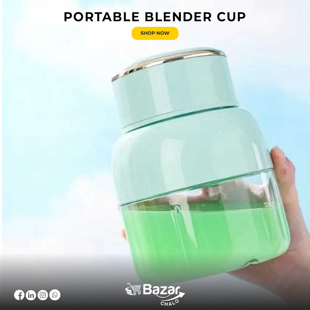 Portable Blender Cup 800ml USB Rechargeable Juicer Blender