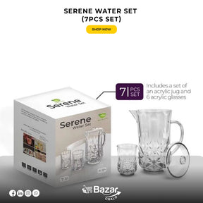 Serene Acrylic Water Set (7pcs Set)