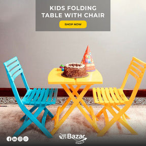 Kids Folding Chair and Table Set