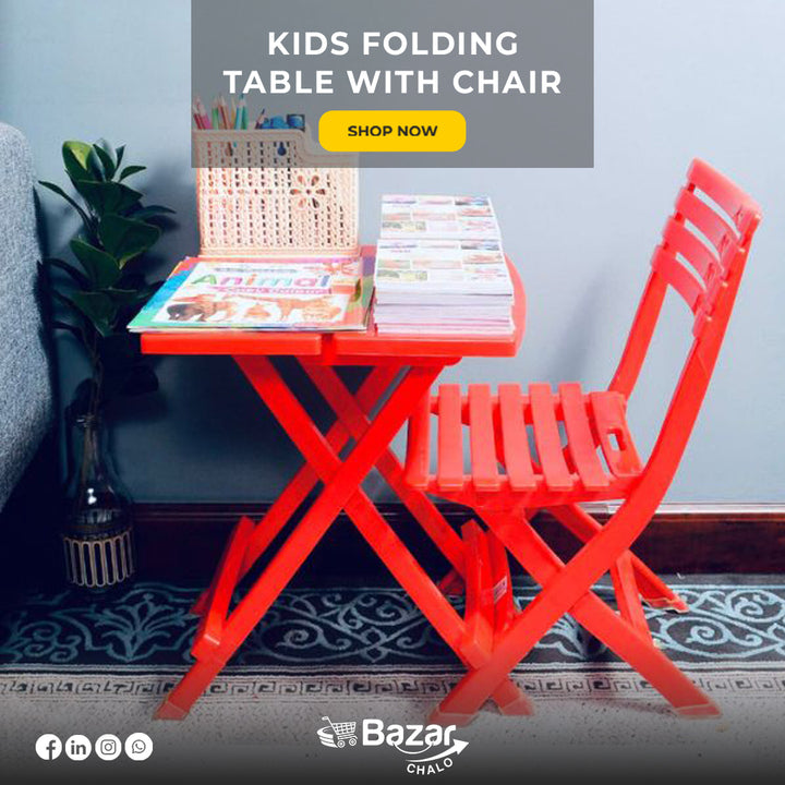 Kids Folding Chair and Table Set