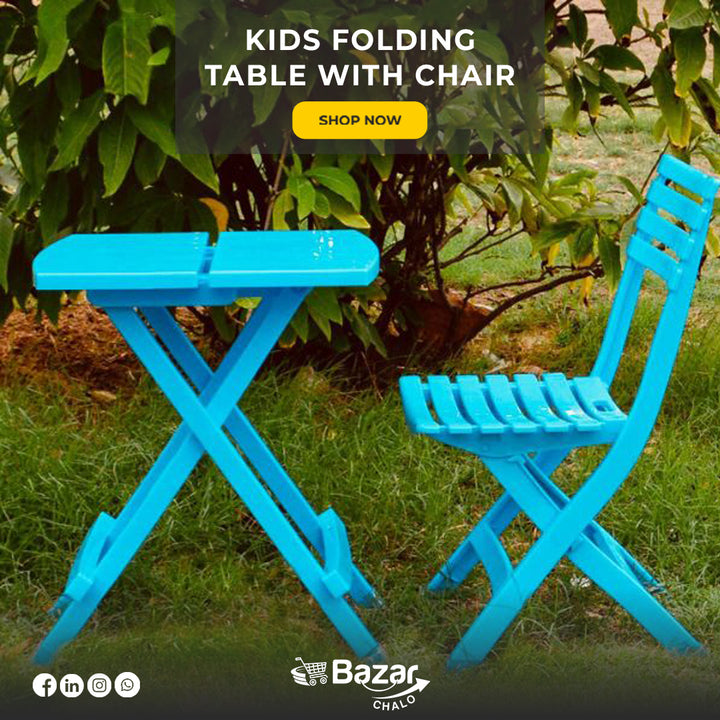 Kids Folding Chair and Table Set